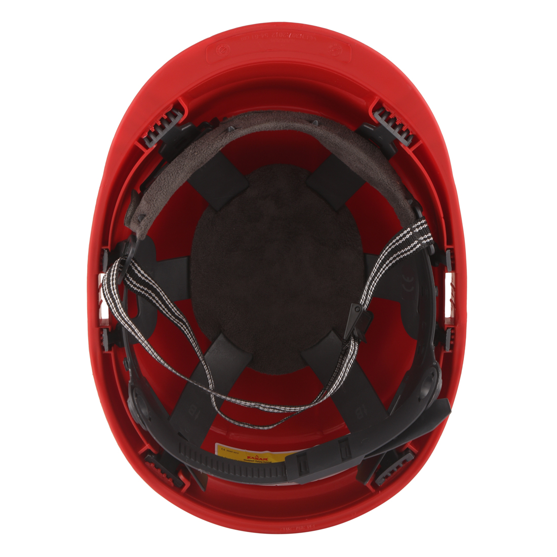 Karam Polypropylene Copolymer Red Air Ventilated Safety Helmets PN541_4