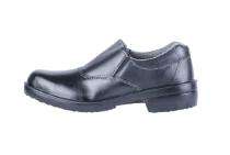 Hillson Genuine Black Leather Steel Toe Safety Shoes Black_0