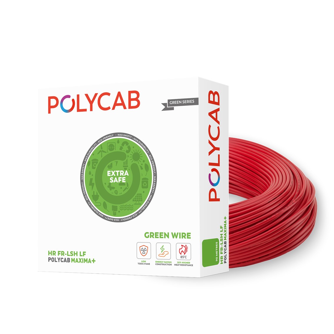 Buy Polycab 6 Sqmm Maxima Hr Fr Lsh Lf Electric Wire Red 90 M Online At Best Rates In India L 9150