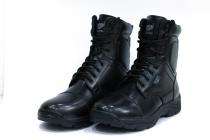 Omni Force Buff Leather Plain Toe Safety Shoes Black_0