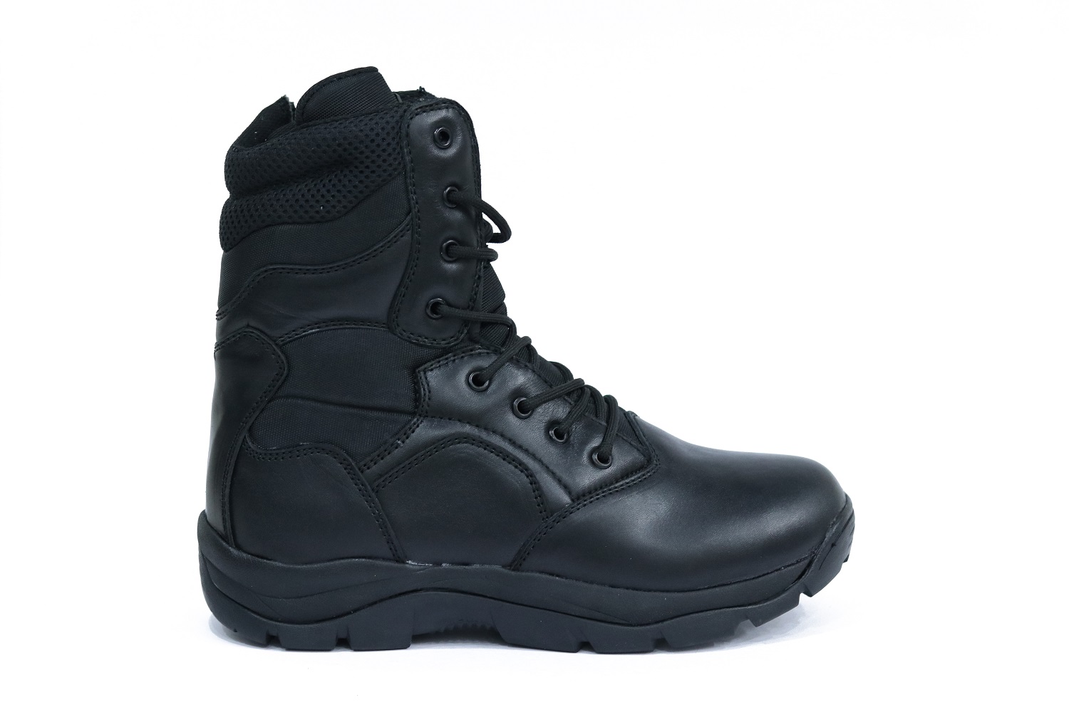 Omni Viper Buff CG Leather Plain Toe Safety Shoes Black_1