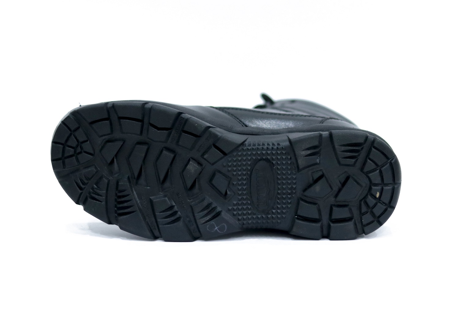 Omni 7021 Buff CG Leather Plain Toe Safety Shoes Black_2