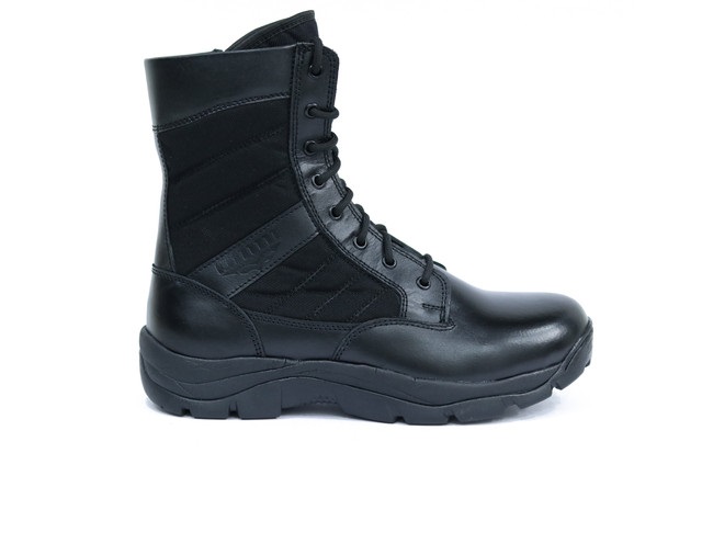 Omni Marshal Buff CG Leather Plain Toe Safety Shoes Black_1