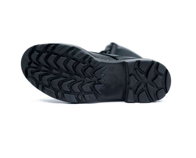 Omni DVS Light Buff Barton Leather Plain Toe Safety Shoes Black_1