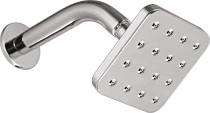 Blues OHS-037 Overhead Single Flow Shower 4 inch Stainless Steel_0
