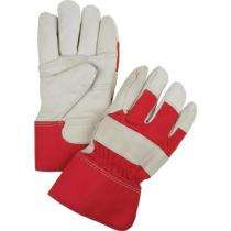Flock lined Leather Safety Gloves L_0