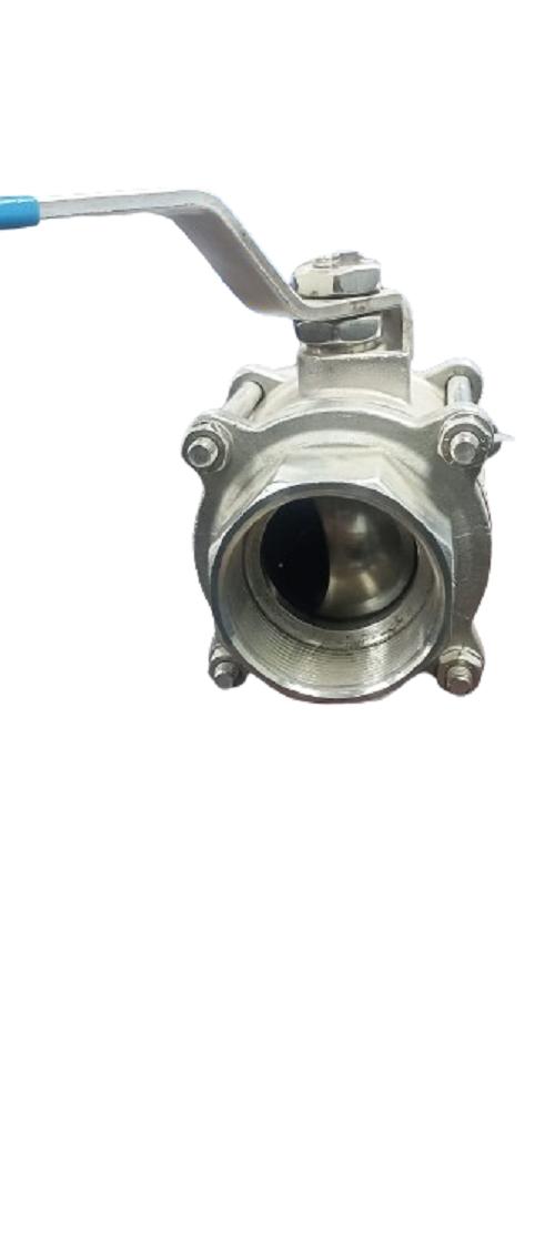 Cair 80 mm Manual Stainless Steel Ball Valves Screwed 3 PIECE 2 WAY_2