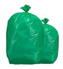 Plastic Biodegradable Garbage Bags 10 - 30 L 40 - 50 micron Green_0