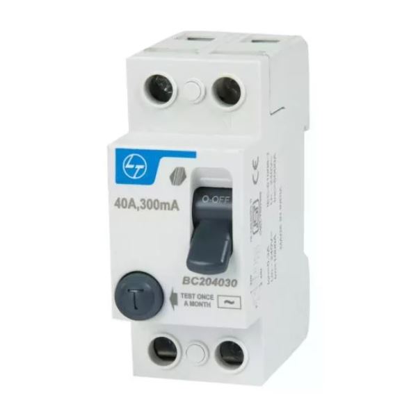 L&T BC204030 40 A Double Pole 300 mA RCCB_1