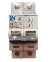 L&T BA20100C Double Pole 10 A C Curve MCB_0