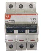 L&T BA30200C Three Pole 20 A C Curve MCB_0