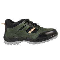 DBN STYLE 002 Suede Leather Steel Toe Safety Shoes Green_0