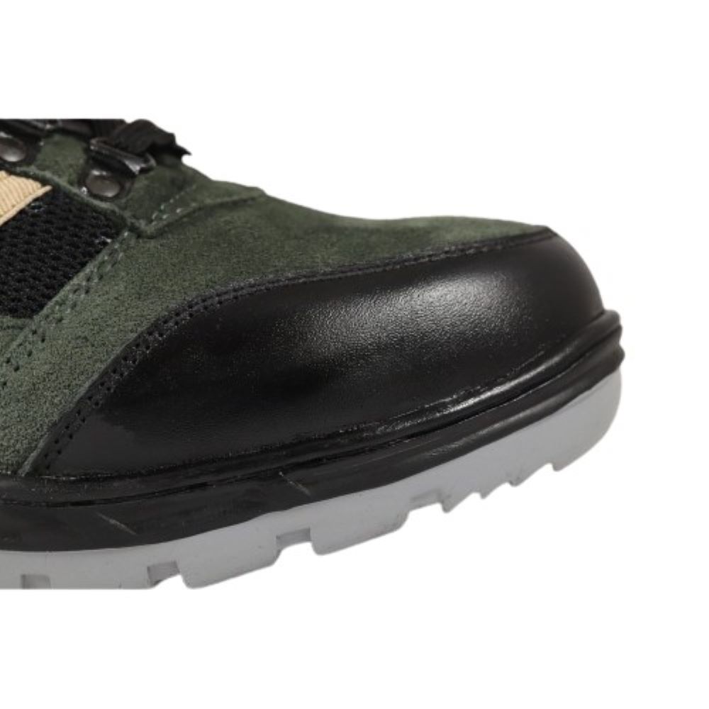 DBN STYLE 002 Suede Leather Steel Toe Safety Shoes Green_2