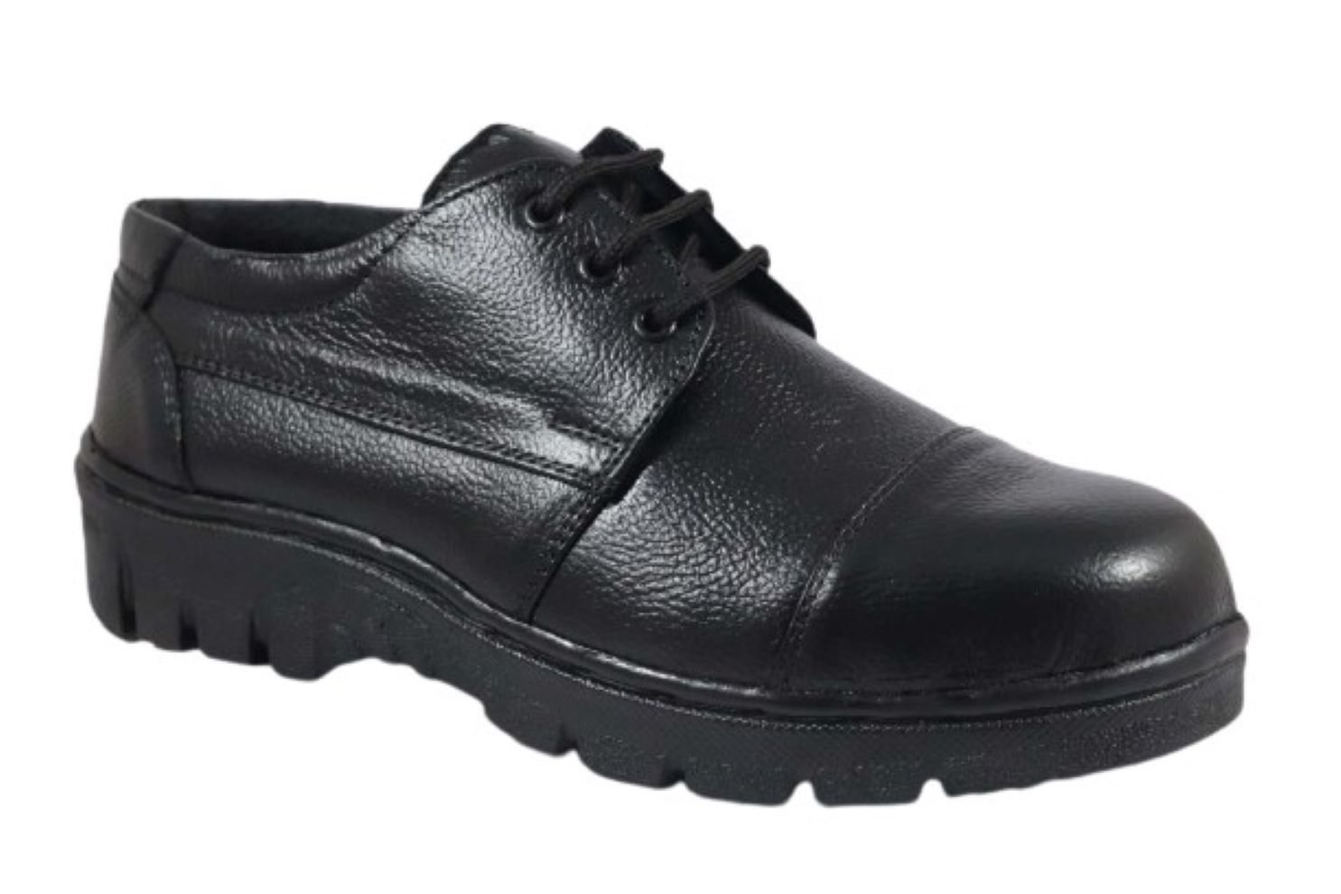 DBN STYLE 005 Real Leather Steel Toe Safety Shoes Black_1