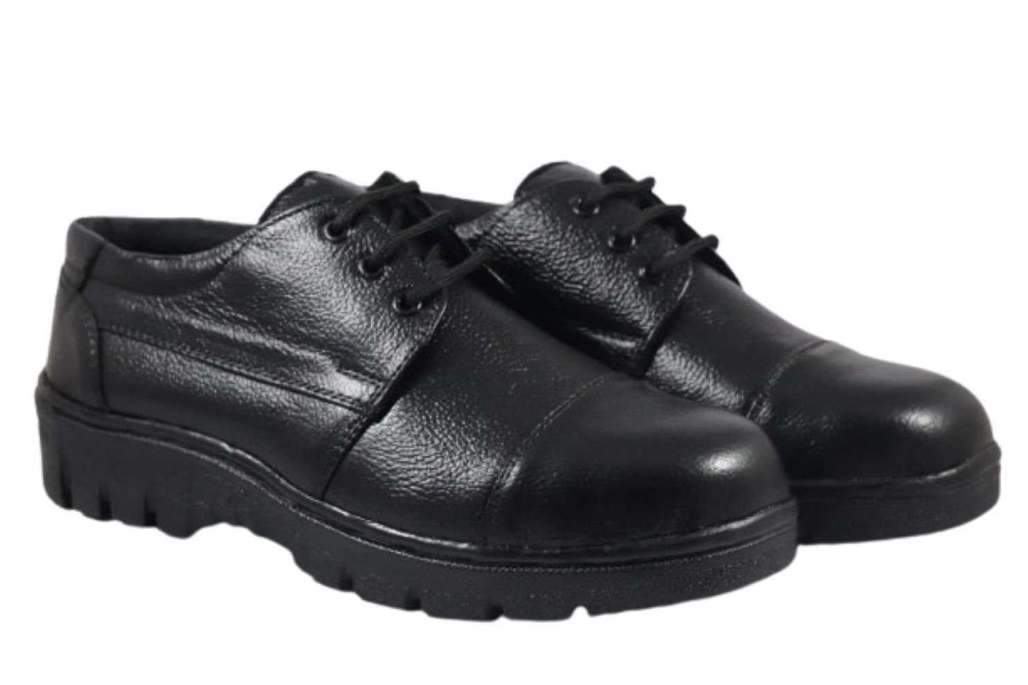 DBN STYLE 005 Real Leather Steel Toe Safety Shoes Black_3