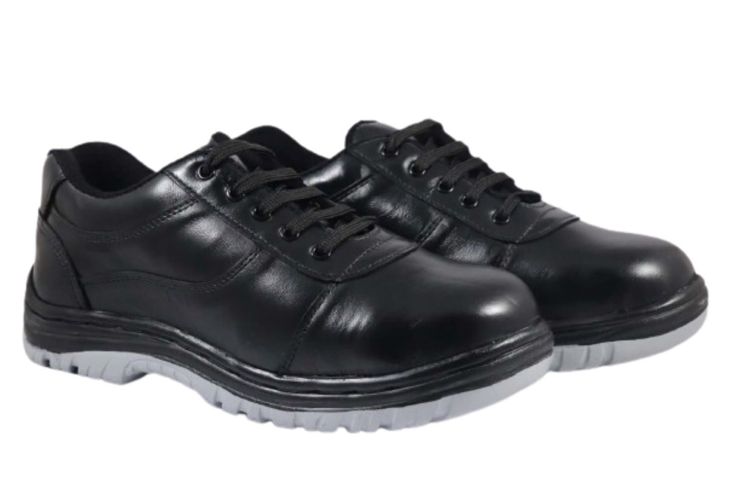 DBN STYLE 006 Real Leather Steel Toe Safety Shoes Black_2