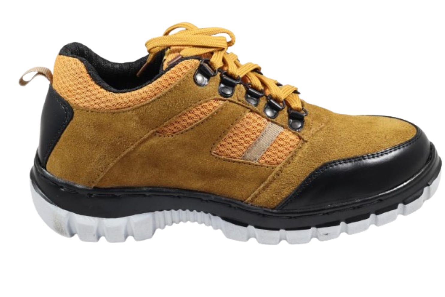 DBN STYLE 008 Suede Leather Steel Toe Safety Shoes Tan_1