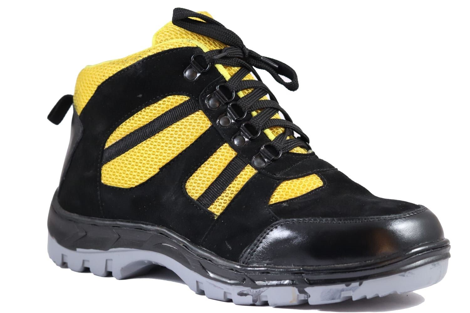 DBN STYLE 009 Suede Leather Steel Toe Safety Shoes Black_0