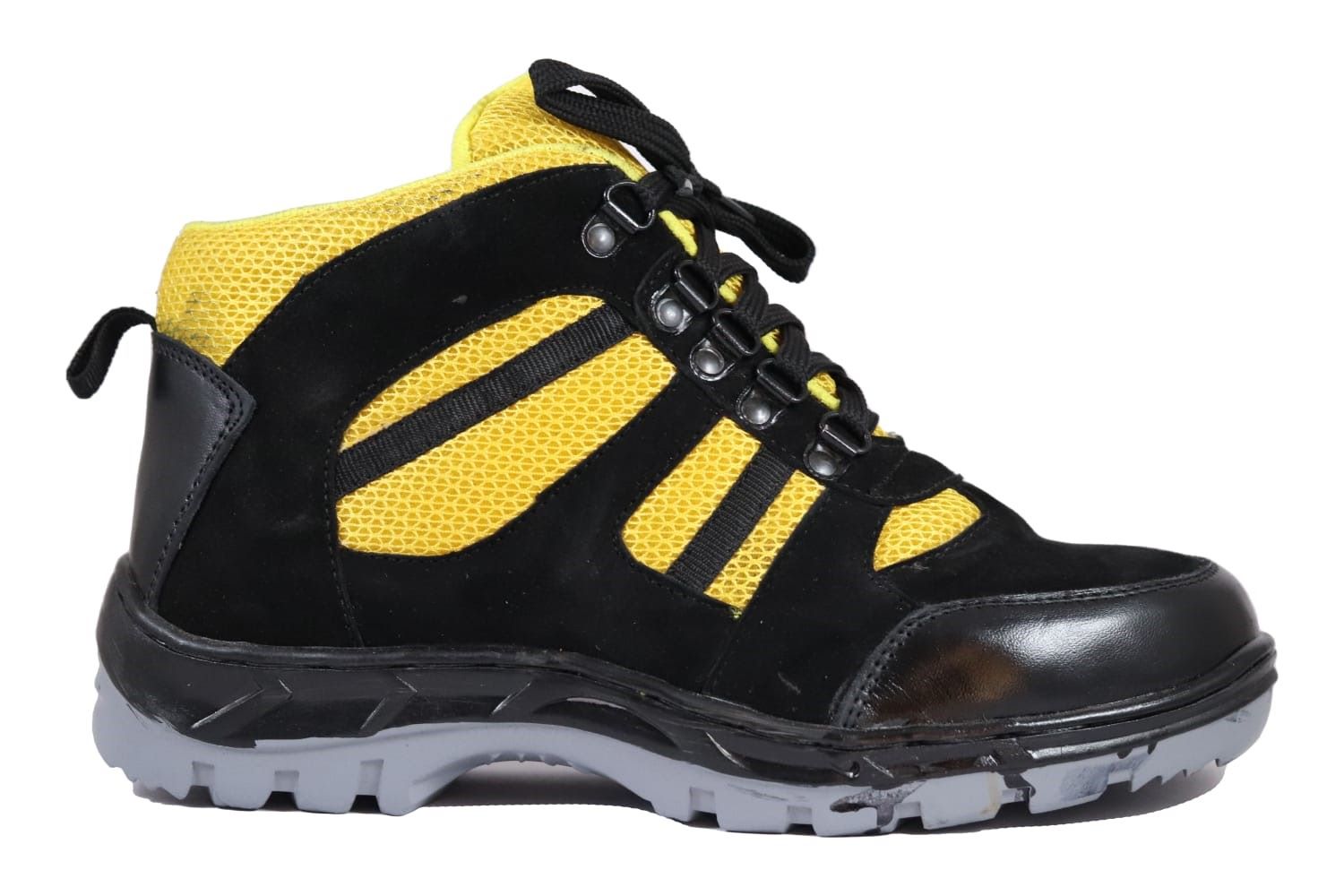 DBN STYLE 009 Suede Leather Steel Toe Safety Shoes Black_1