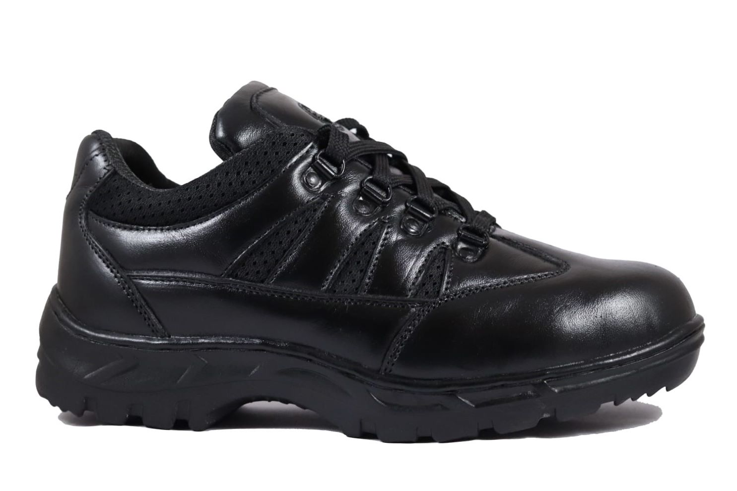 DBN STYLE 0010 Real Leather Steel Toe Safety Shoes Black_0