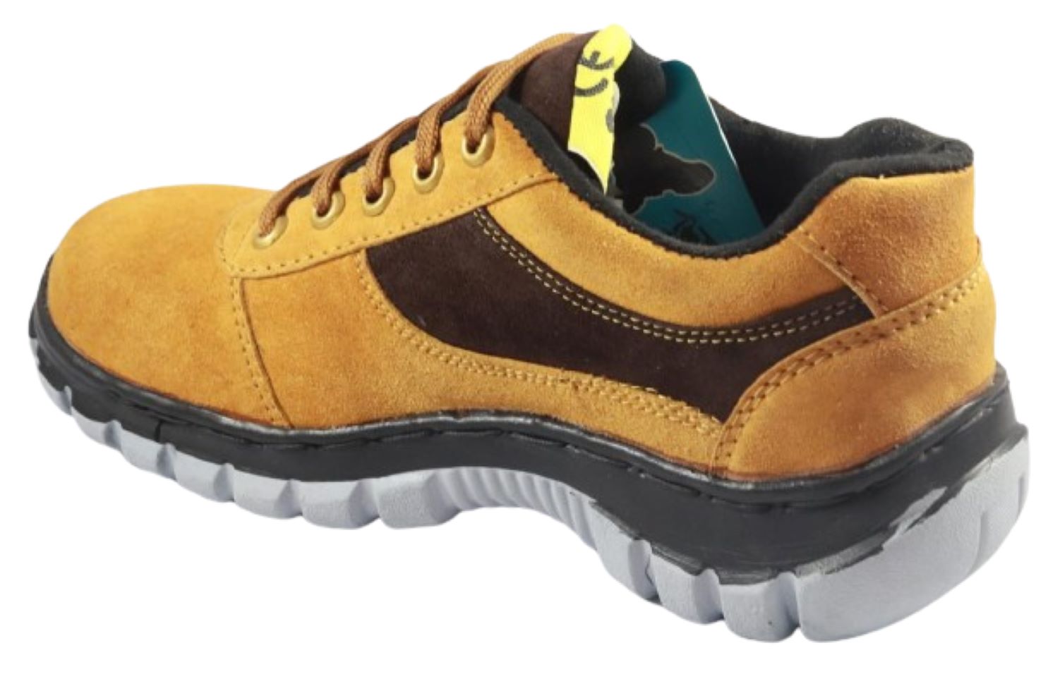 DBN STYLE 0012 Suede Leather Steel Toe Safety Shoes Tan_2