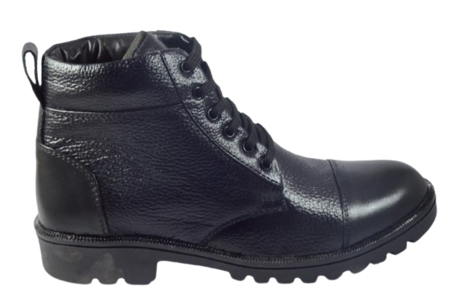 DBN STYLE 0013 Real Leather Steel Toe Safety Shoes Black_0