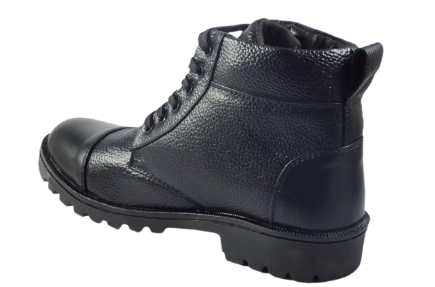 DBN STYLE 0013 Real Leather Steel Toe Safety Shoes Black_2