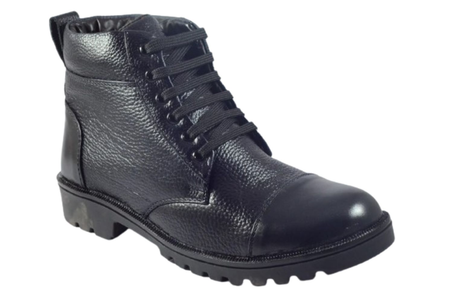 DBN STYLE 0013 Real Leather Steel Toe Safety Shoes Black_1