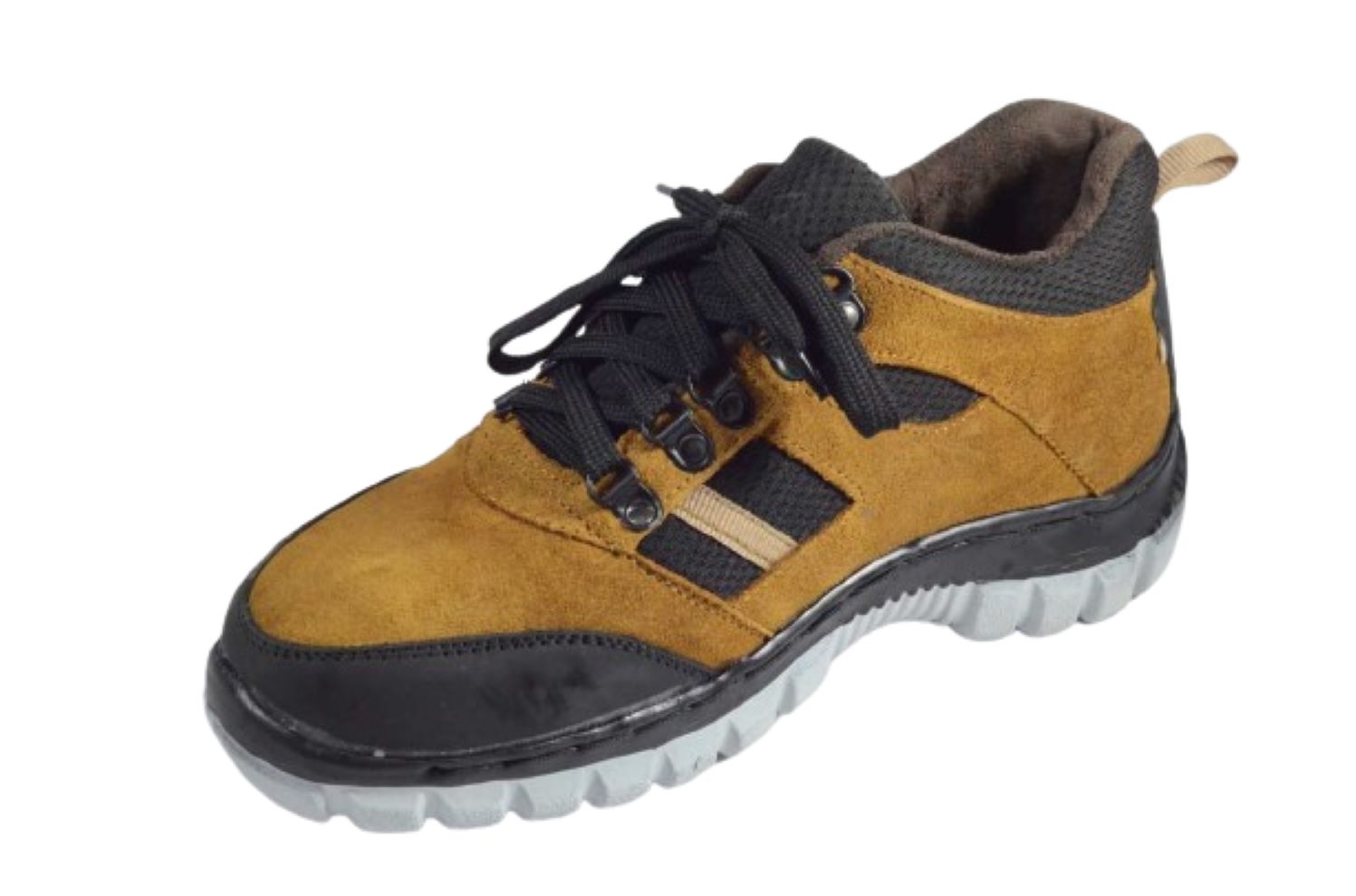 DBN STYLE 0014 Suede Leather Steel Toe Safety Shoes Tan_1