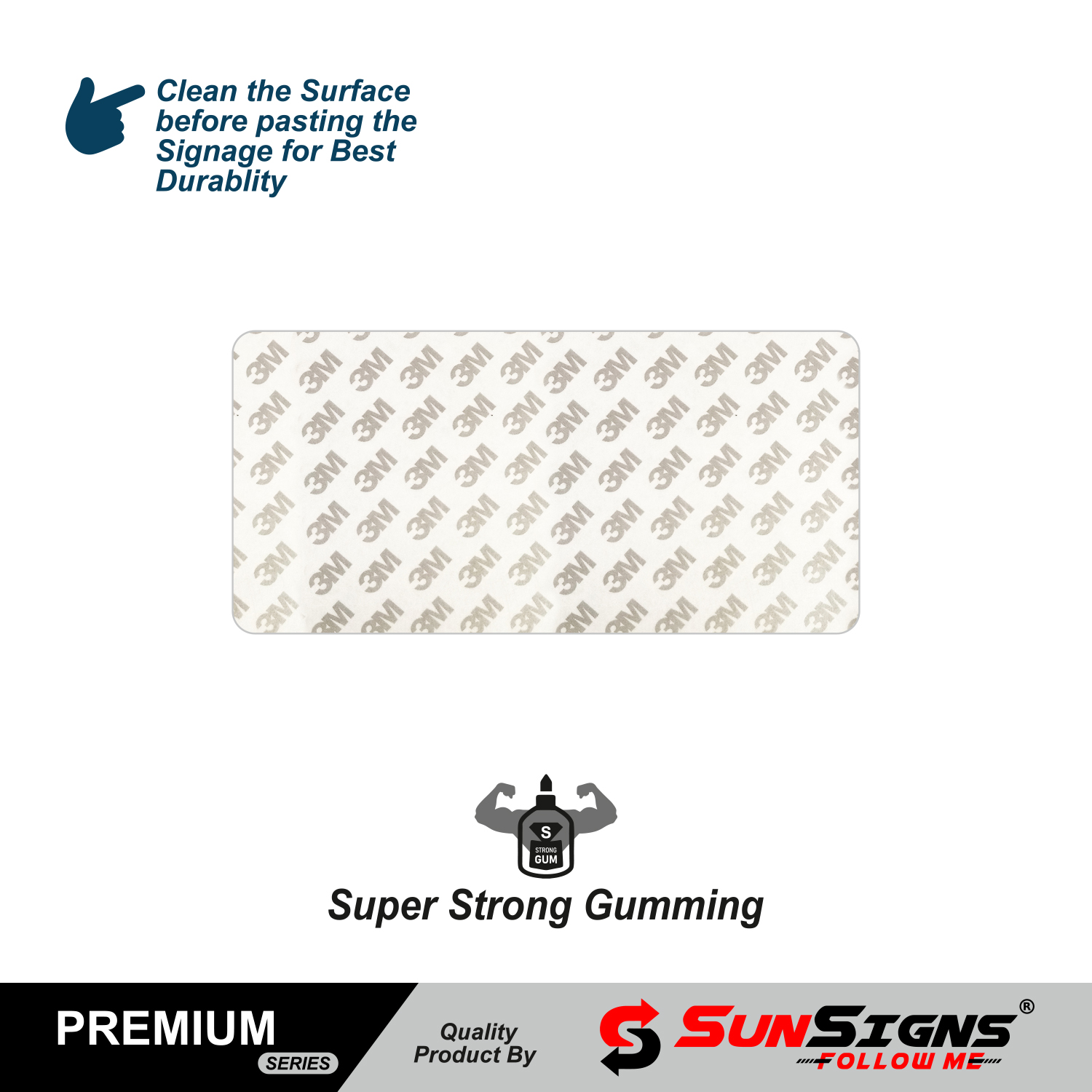 SUNSIGNS Workplace Signages 11.6 x 5.6 inch ABS Sheet_1