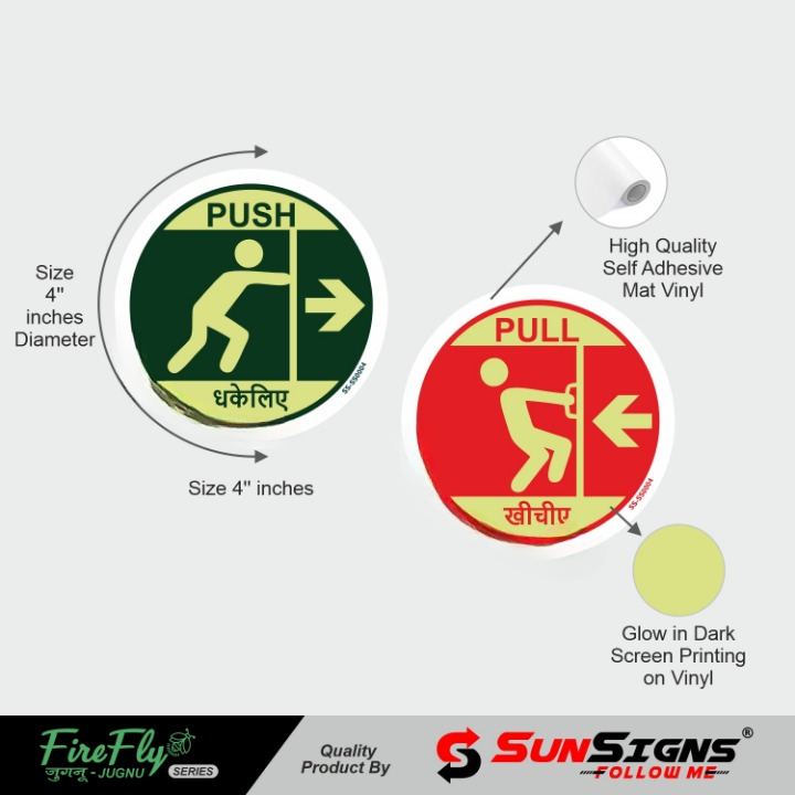 SUNSIGNS Posters Signages 4 x 4 inch Vinyl_1