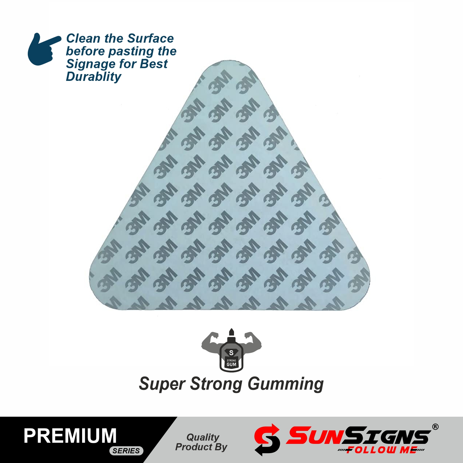 SUNSIGNS Warning Signages 5.5 x 5.5 x 6.12 inch Acrylic_1