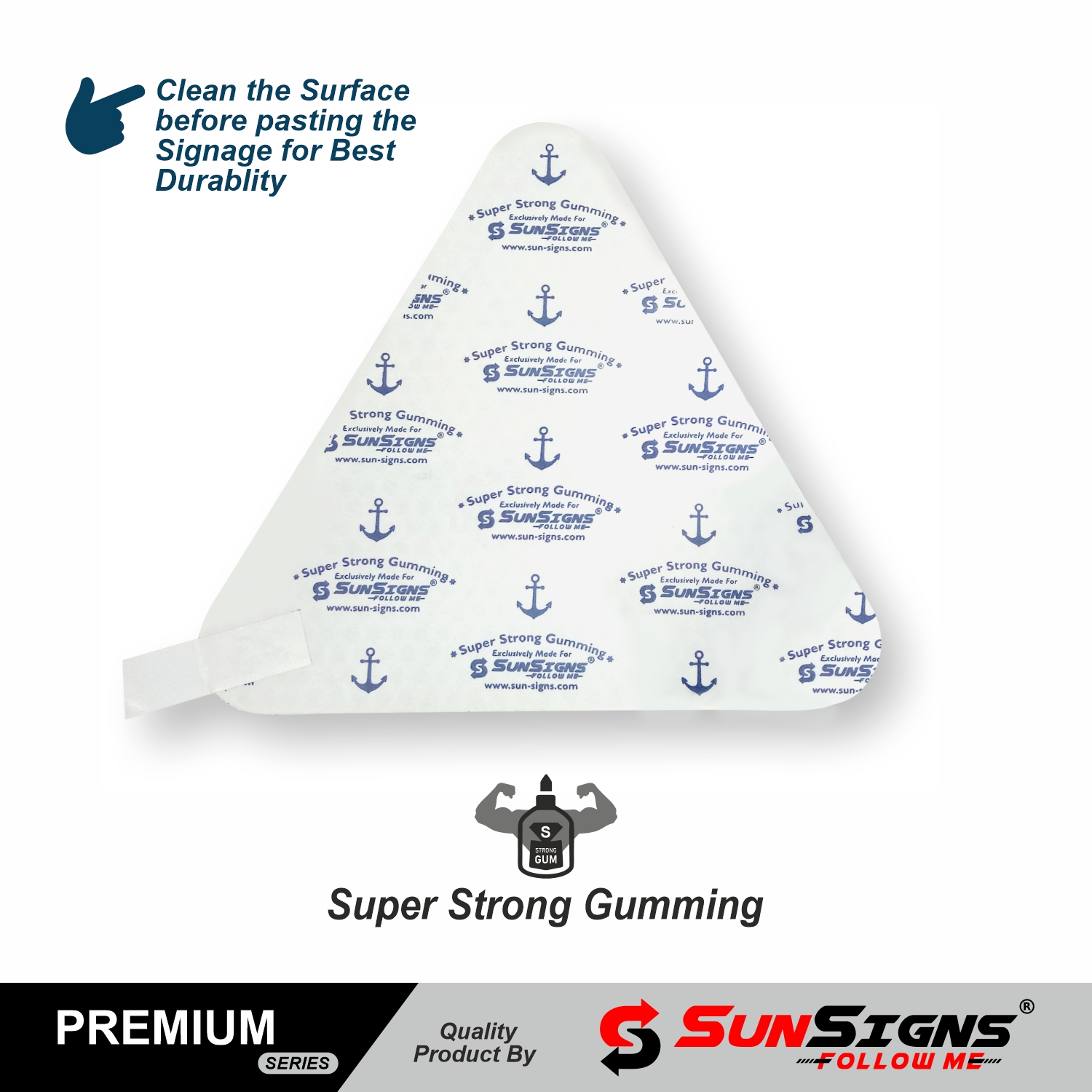 SUNSIGNS Warning Signages 5.5 x 5.5 x 6.12 inch Sunpack_1