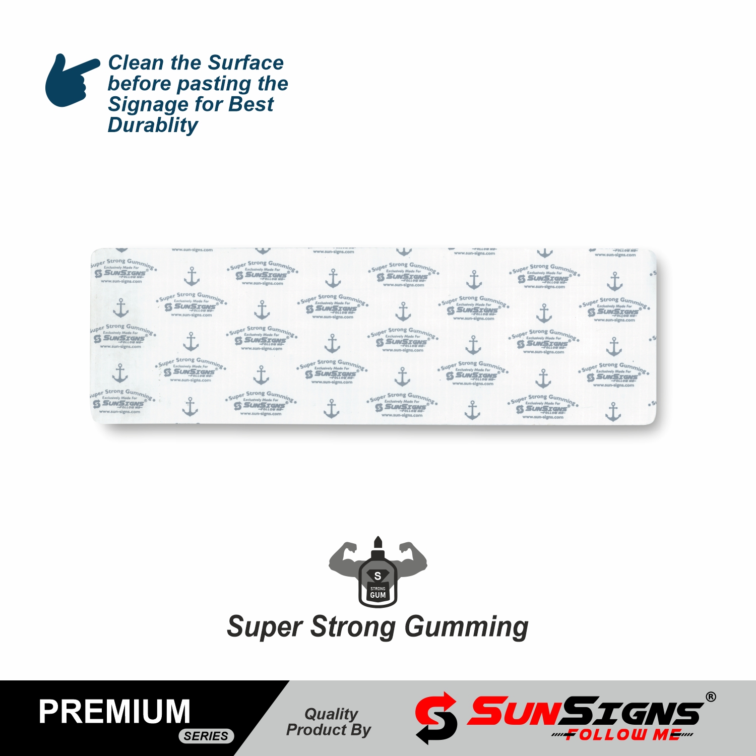 SUNSIGNS Prohibition Signages 3.5 x 11.5 inch Sunpack_1