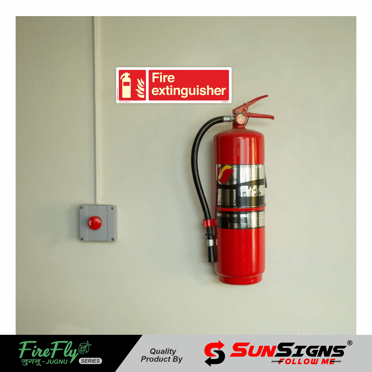 SUNSIGNS Fire Equipment Signages 4 x 12 inch ABS Sheet_1