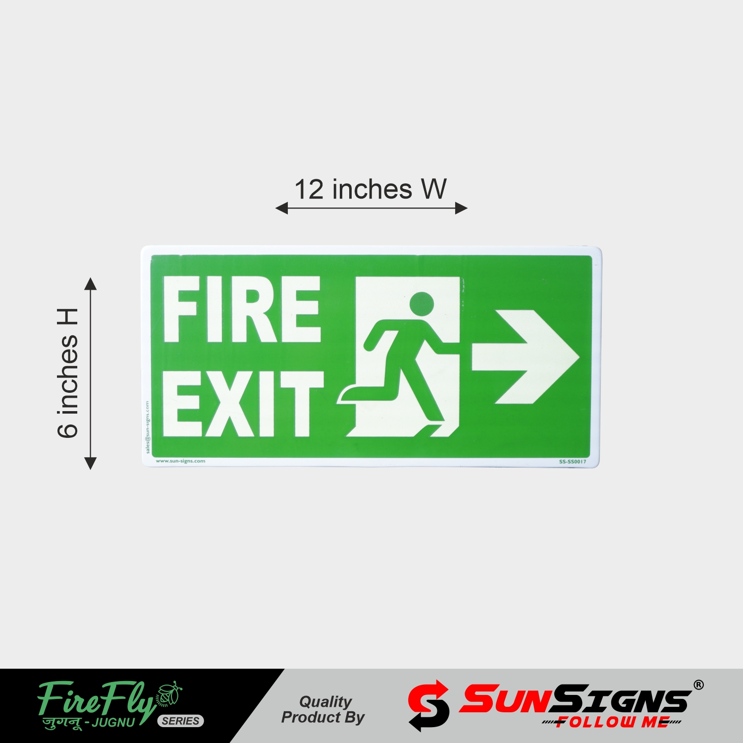 SUNSIGNS Direction Signages 12 x 6 inch ACP Sheet_4