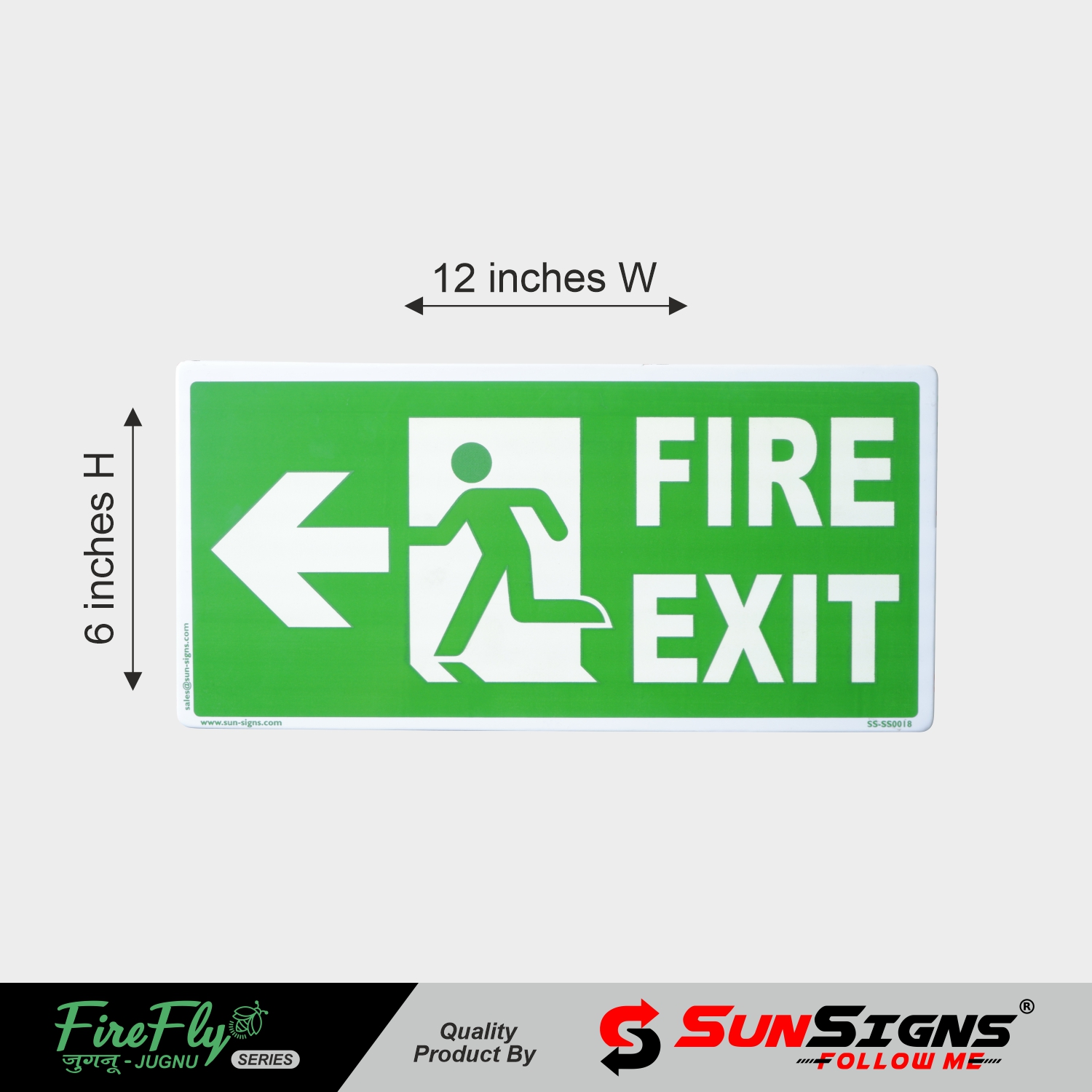 SUNSIGNS Direction Signages 12 x 6 inch ABS Sheet_4