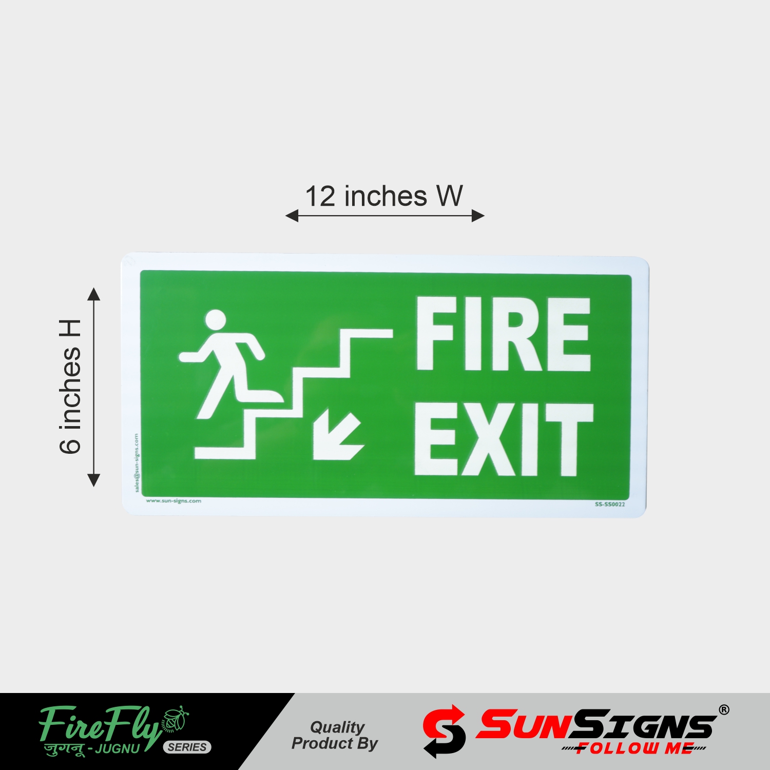 SUNSIGNS Direction Signages 12 x 6 inch ACP Sheet_4