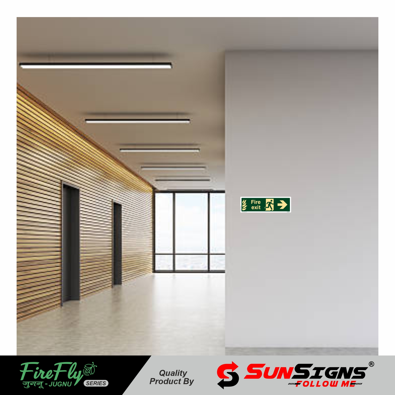 SUNSIGNS Direction Signages 4 x 12 inch ABS Sheet_2