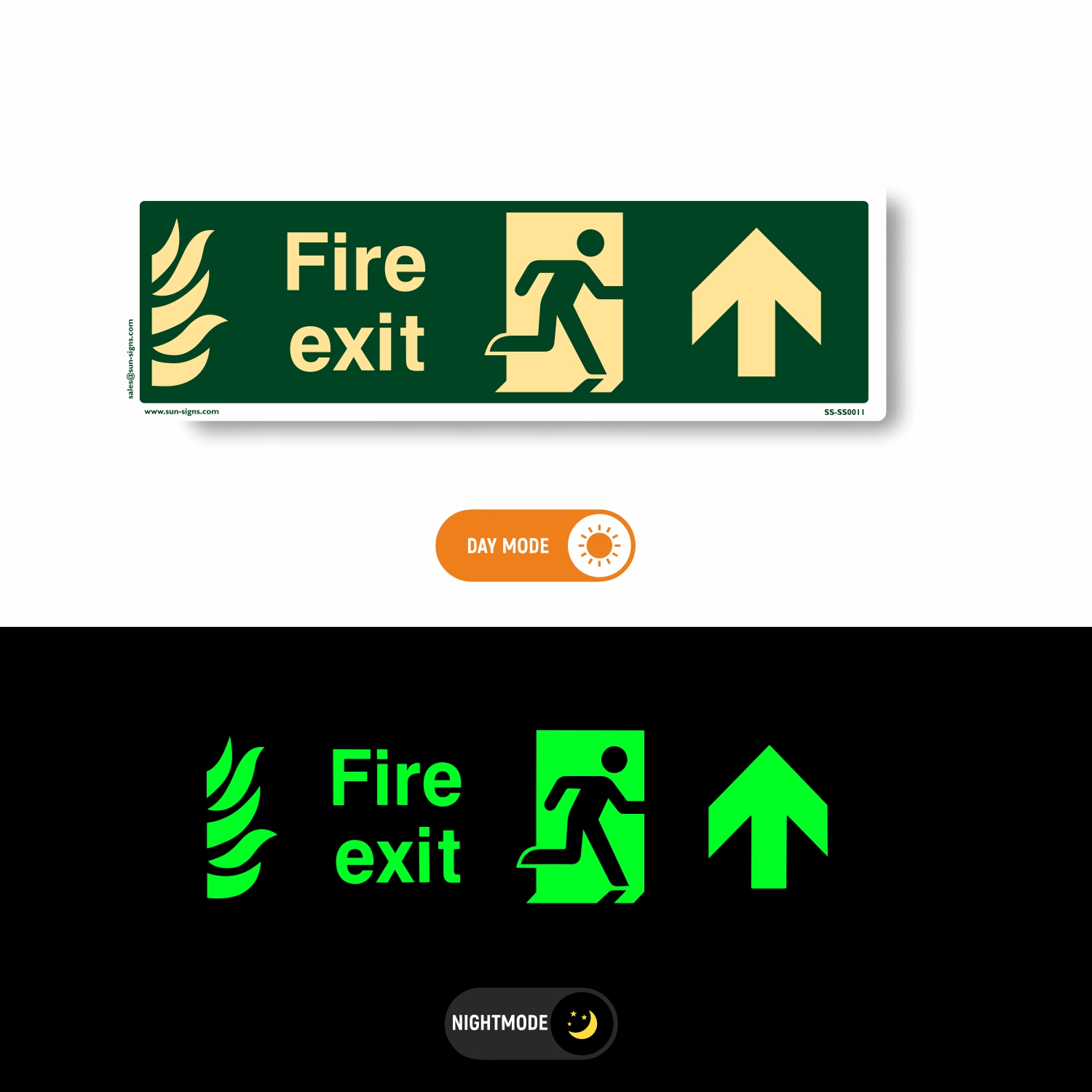 SUNSIGNS Direction Signages 4 x 12 inch ABS Sheet_1