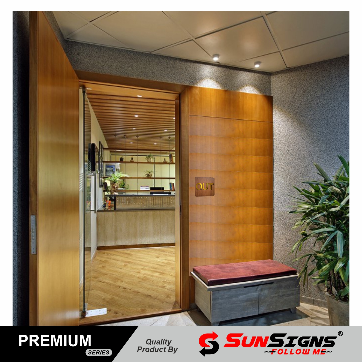 SUNSIGNS Workplace Signages 4 x 4 inch MDF_1