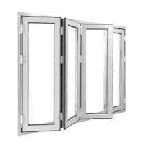 SUNSHINE Fold and Slide 4 Panel White uPVC Window 8 x 6 ft_0