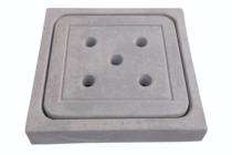 Super Chamber Manhole Cover Concrete Smooth 500 x 500 mm_0