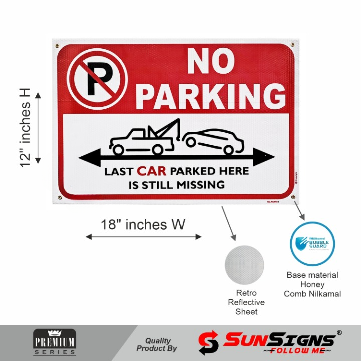SUNSIGNS Prohibition Signages 12 x 18 inch ACP Sheet_3