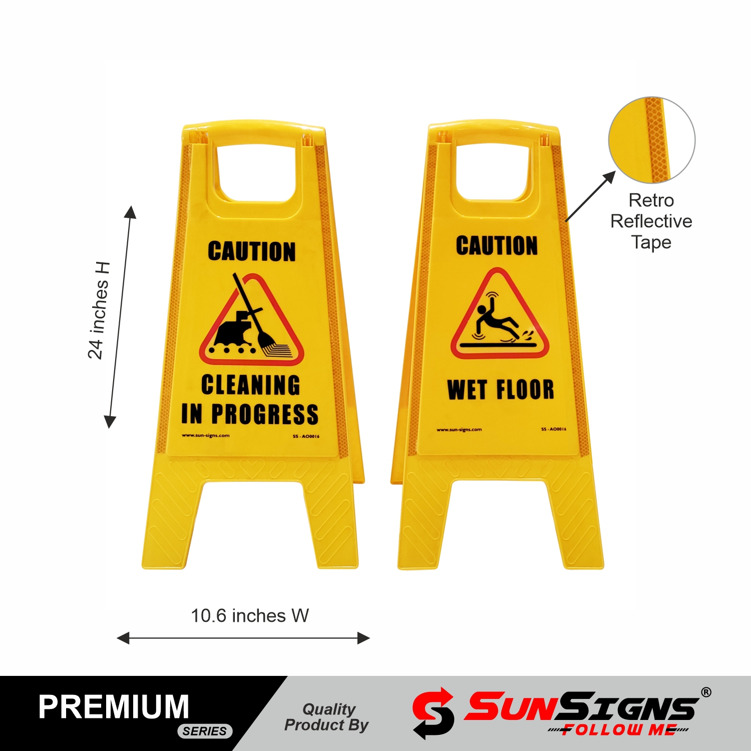 SUNSIGNS Workplace Signages 10.6 x 24 inch ABS Sheet_2