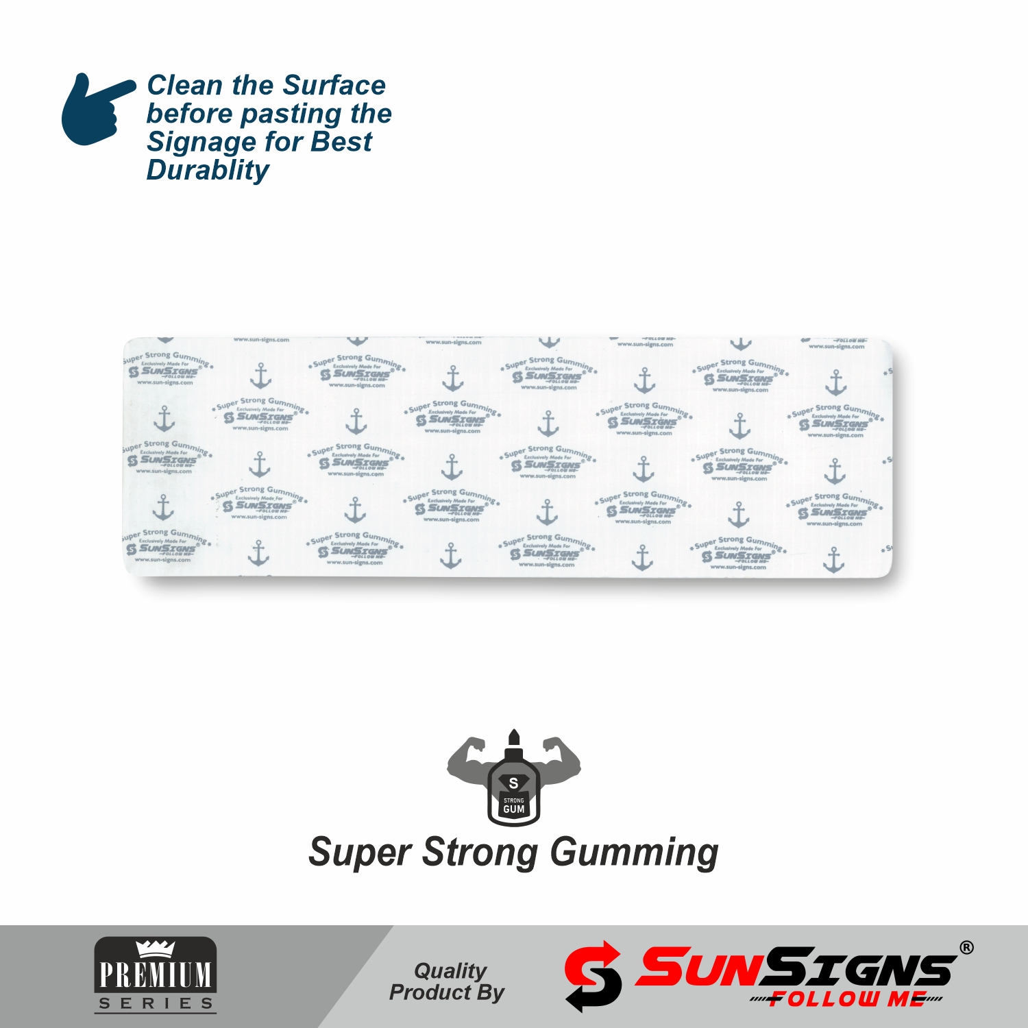 SUNSIGNS Prohibition Signages 3.5 x 11.5 inch Sunpack_1