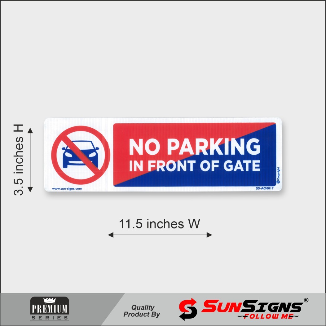 SUNSIGNS Prohibition Signages 3.5 x 11.5 inch Sunpack_4