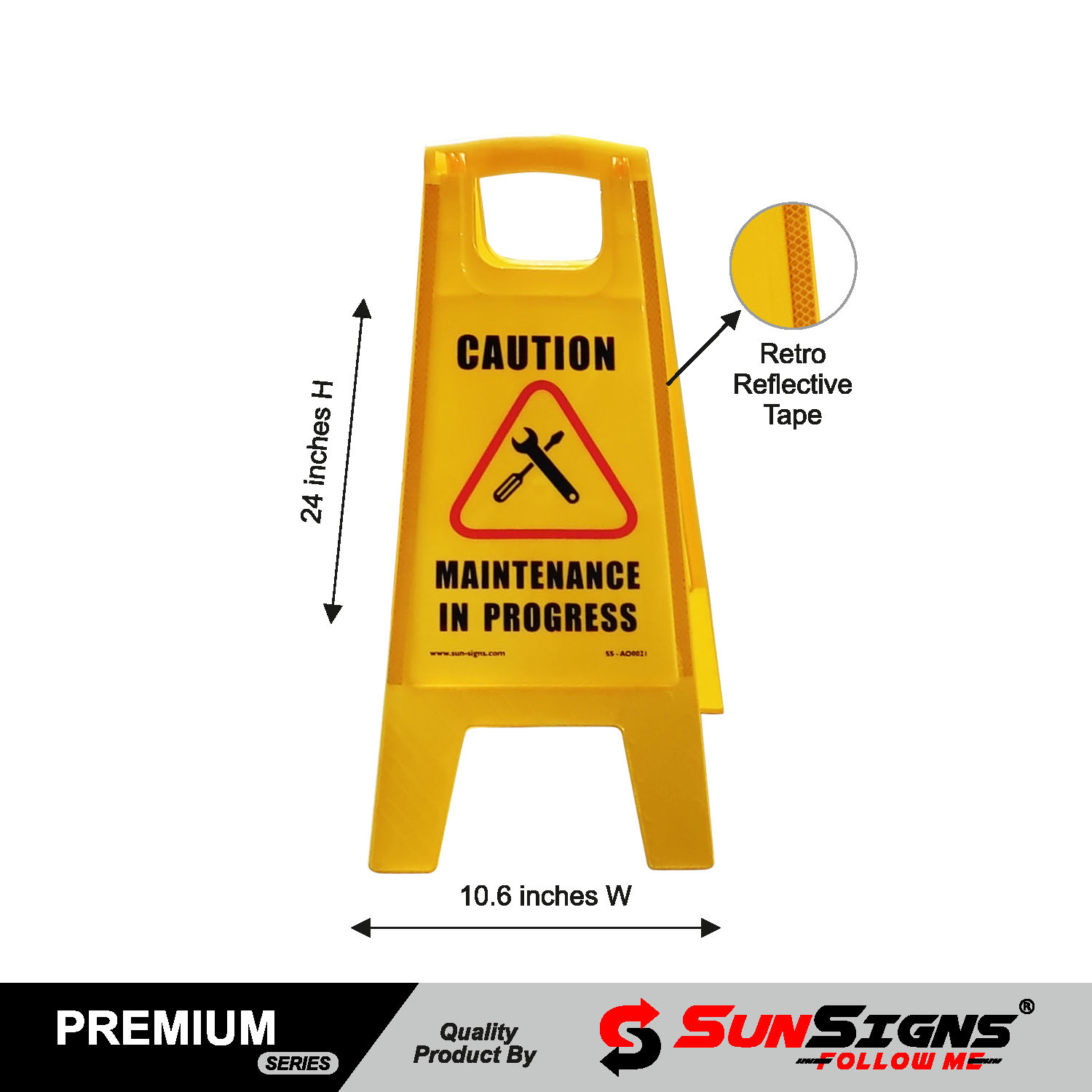 SUNSIGNS Workplace Signages 10.6 x 24 inch ABS Sheet_2