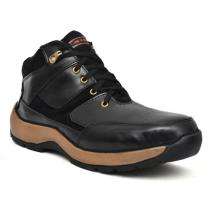 AKF Leather Steel Toe Safety Shoes Black and Brown_0