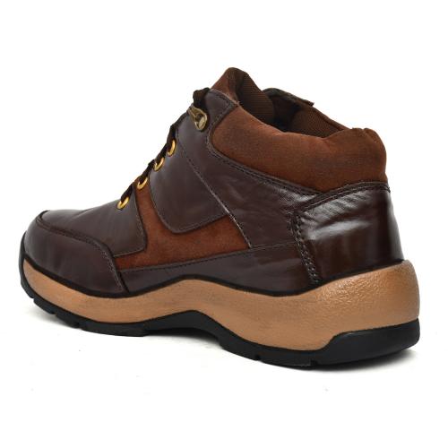 AKF Leather Steel Toe Safety Shoes Brown_2